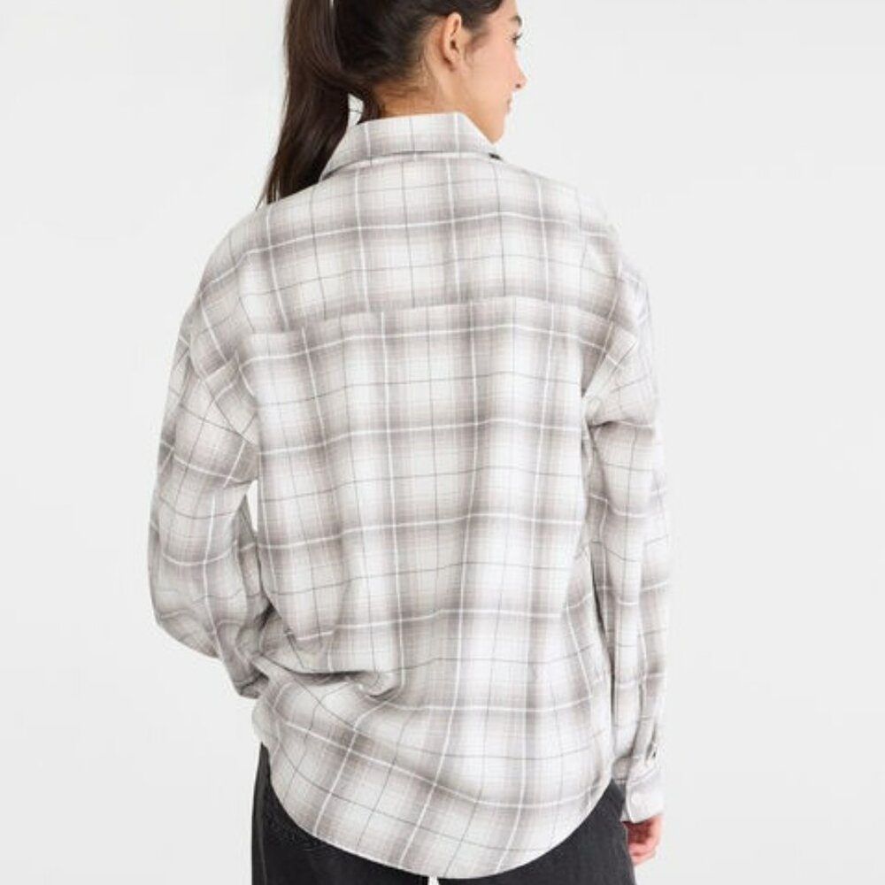 Aeropostale Relaxed Light Flannel Plaid Shirt Long Sleeve #5054 Size XL NWT - Picture 10 of 10